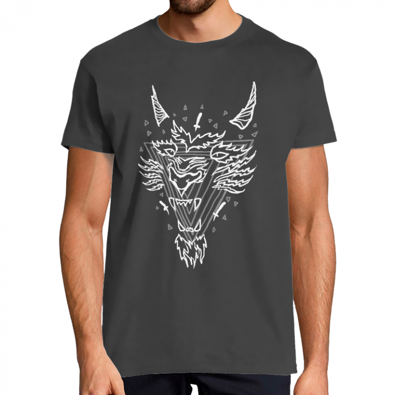 Face T-SHIRT HOMME NOIR - VIOLENT