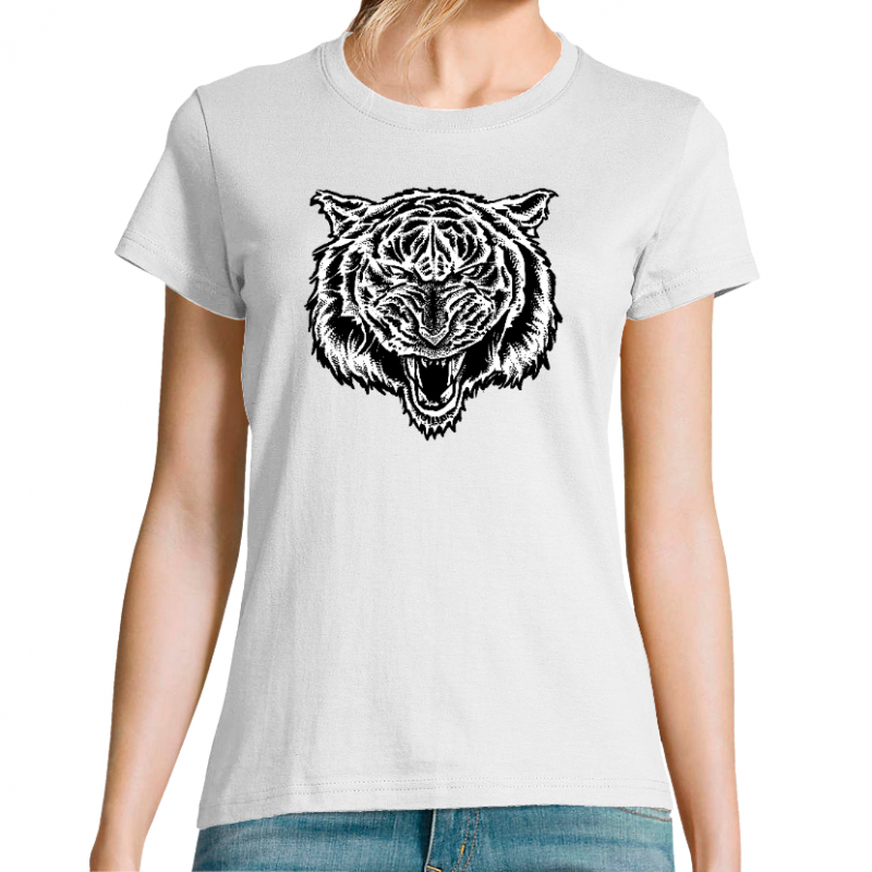 Face T-SHIRT FEMME - THE TIGER