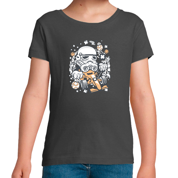 Face T-SHIRT TROOPER RACING FILLE