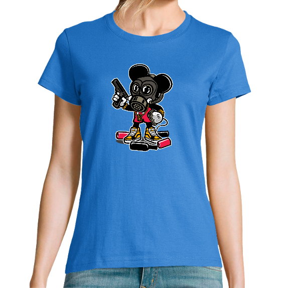 T-SHIRT GANGSTA MICKEY FEMME
