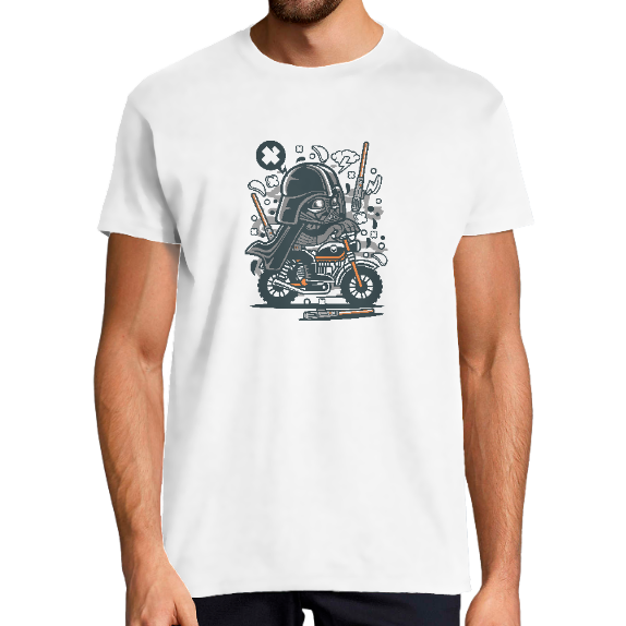 T-SHIRT DARK VADOR EN MOTOCROSS POUR HOMME