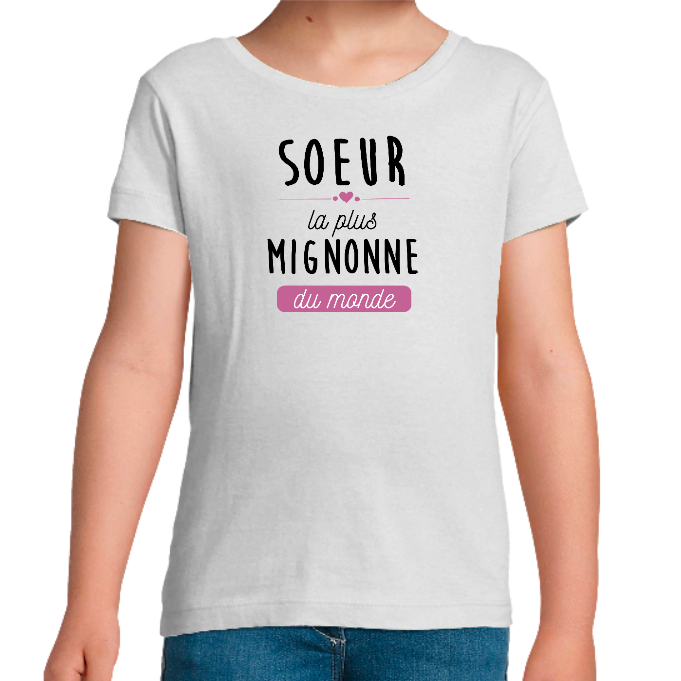 Face SOEUR LA PLUS MIGNONNE