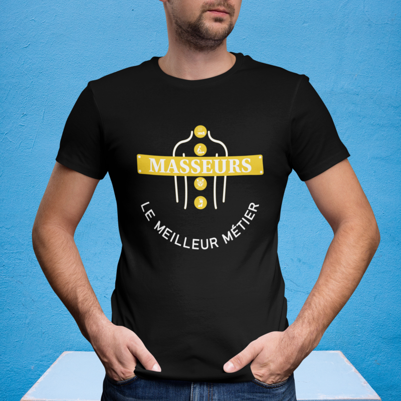 T-SHIRT MASSEURS LE MEILLEUR MÉTIER POUR HOMME
