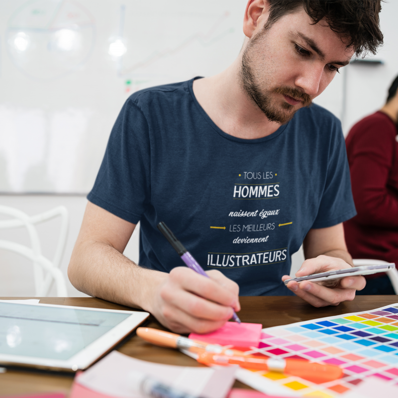T-SHIRT MÉTIER LES MEILLEURS DEVIENNENT ILLUSTRATEURS