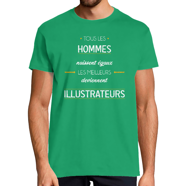 T-SHIRT MÉTIER LES MEILLEURS DEVIENNENT ILLUSTRATEURS