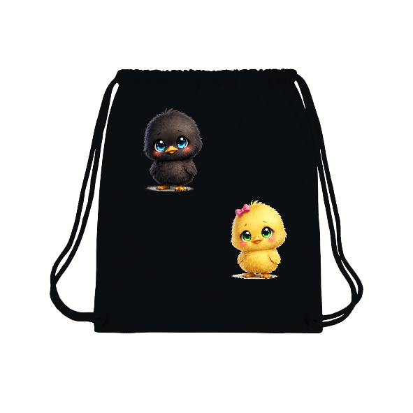 Sac à dos cordon   poussins kawaii – sac gym Pâques mignon