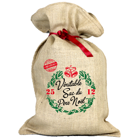HOTTE DE NOEL - Véritable sac du Père Noël