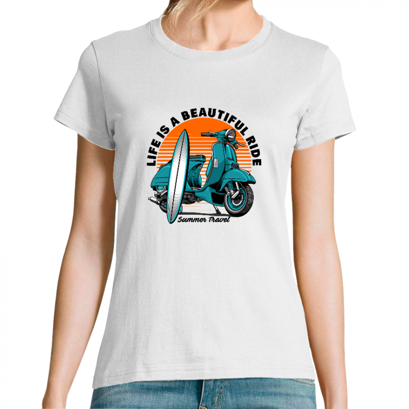 T-SHIRT SUMMER TRAVEL FEMME