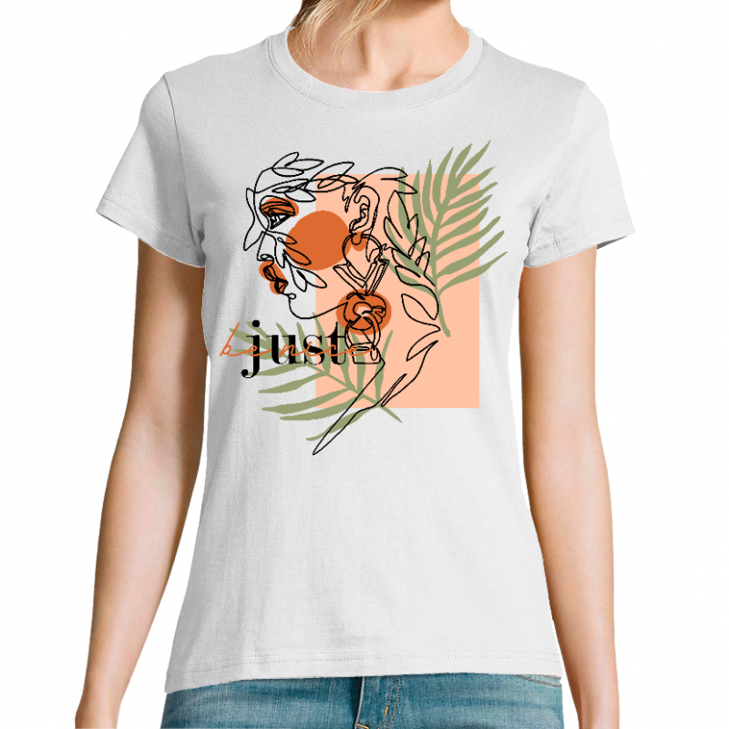 Face JUST BE NICE - T-SHIRT FEMME