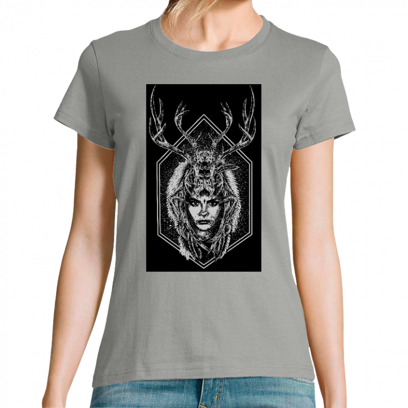 T-SHIRT GRIS FEMME - TRIBE EMPIRE