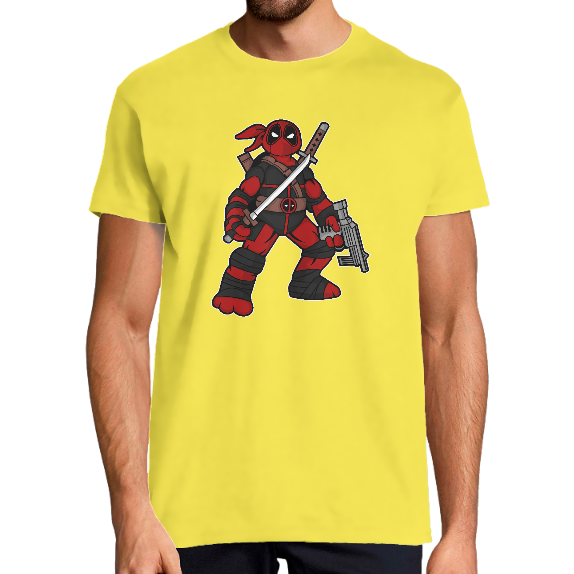 T-SHIRT DEADPOOL NINJA HOMME