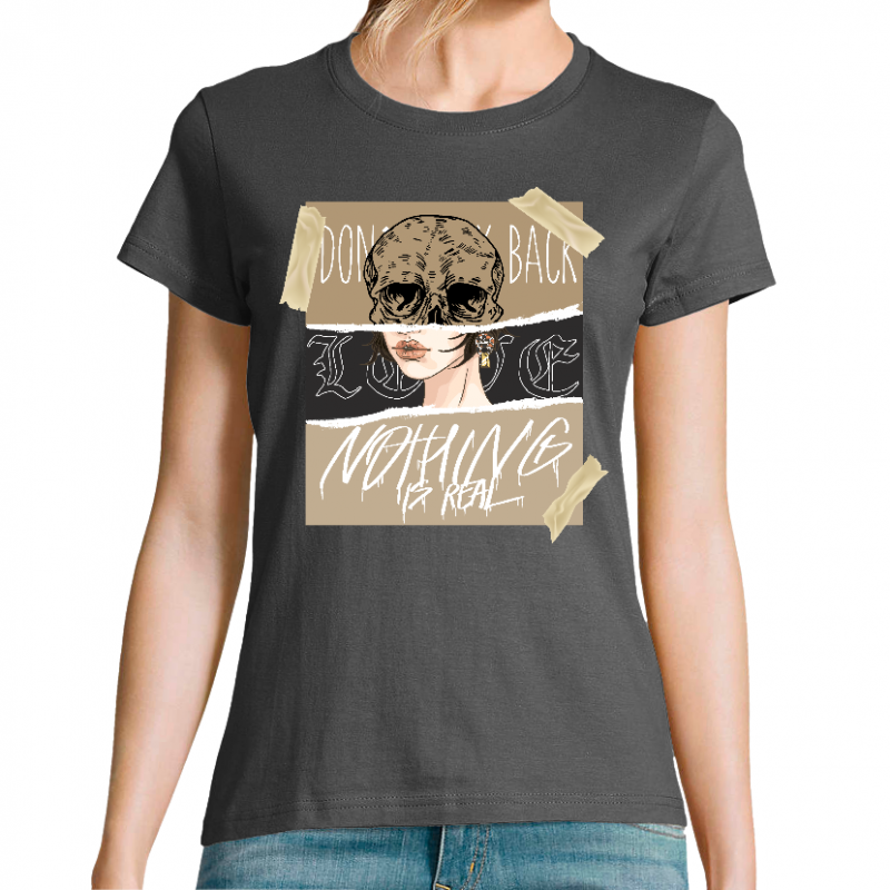 NOTHING IS REAL - T-SHIRT FEMME