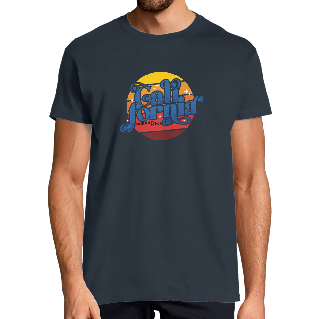 T-SHIRT CALIFORNIA VIBES HOMME 