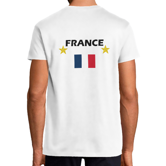 T-shirt Homme France - Drapeau Tricolore