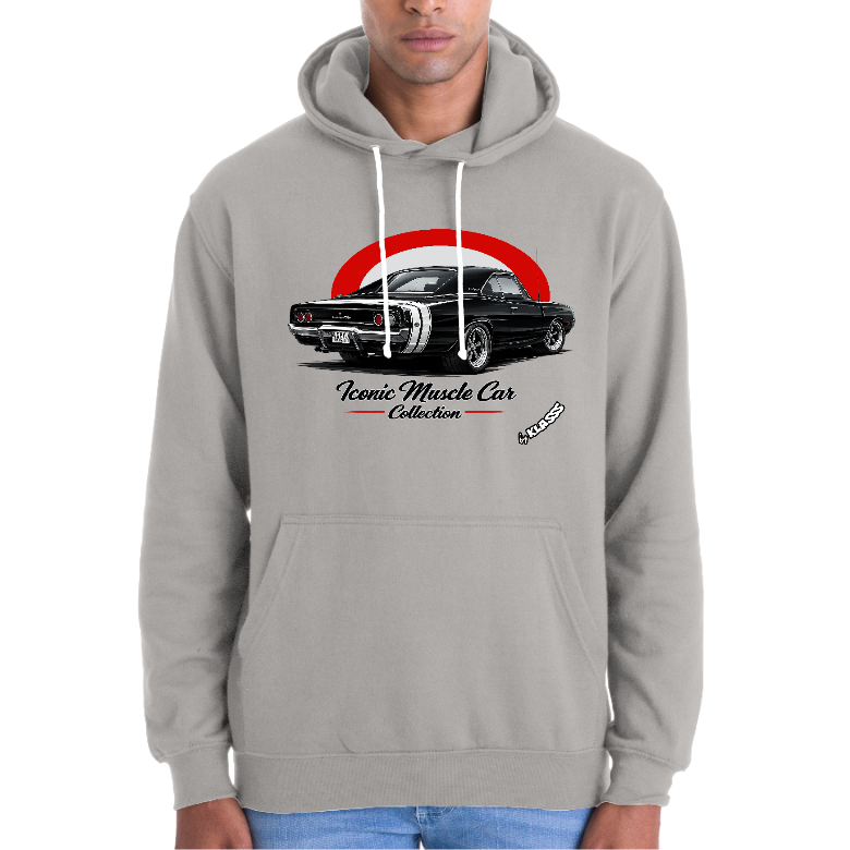 SWEAT HOMME KLASSS VINTAGE "ICONIC MUSCLE CAR CHARGER" - production certifiée WRAP