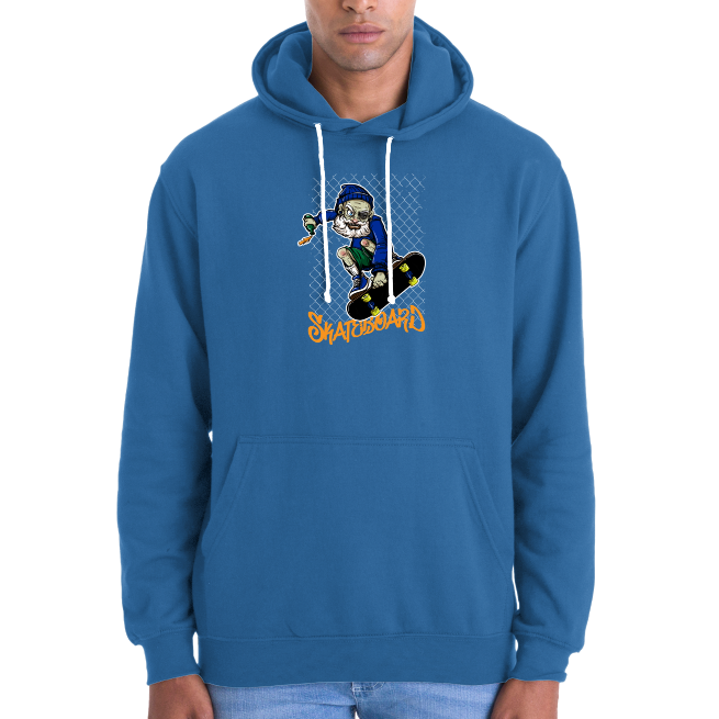 Face SWEATSHIRT OLD SKATEBOARD UNISEXE