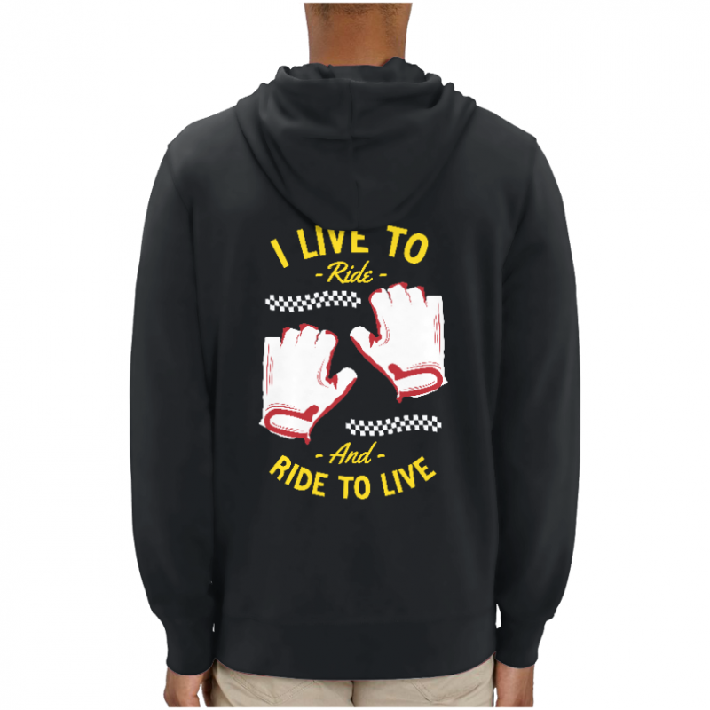 SWEATSHIRT I LOVE TO RIDE AND RIDE TO LIVE UNISEXE