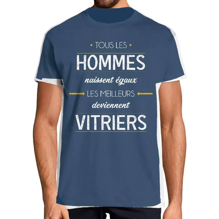 T-SHIRT MÉTIER LES MEILLEURS DEVIENNENT VITRIERS