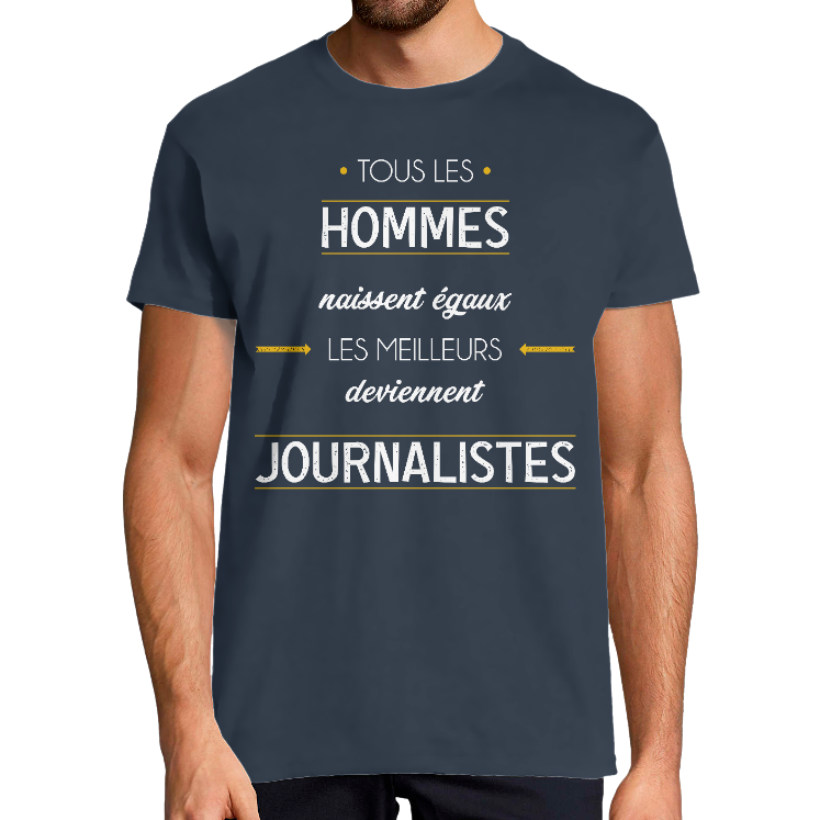 T-SHIRT MÉTIER LES MEILLEURS DEVIENNENT JOURNALISTES