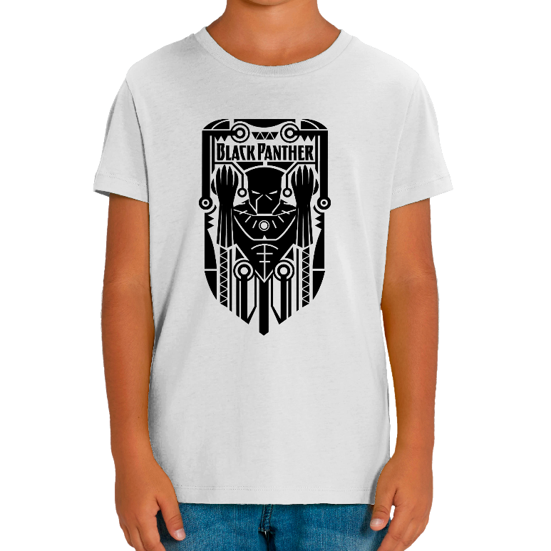 T-SHIRT BLACK PANTHER ENFANT