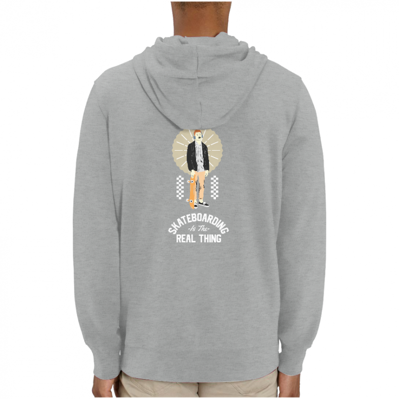 SWEATSHIRT SKATEBOARDING IS THE REAL THING UNISEXE