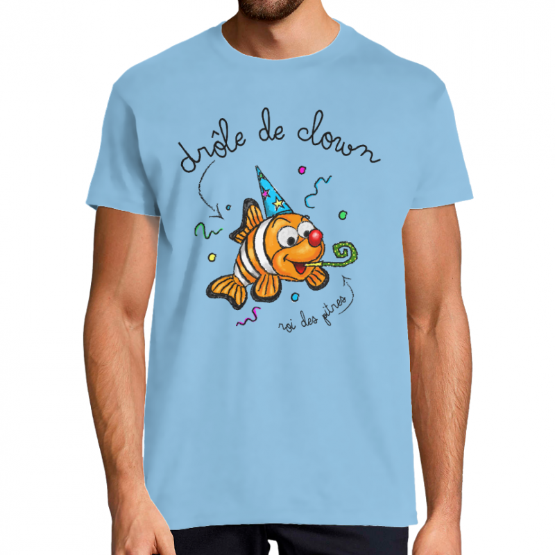 T-SHIRT DRÔLE DE CLOWN