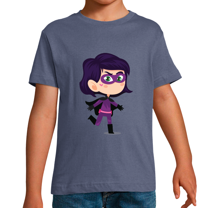 T-SHIRT SUPER-HÉROS FORCE NOIR GARÇON