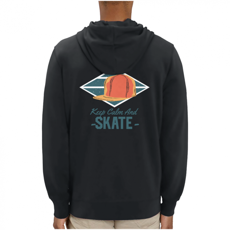 SWEATSHIRT KEEP CALM AND SKATE UNISEXE