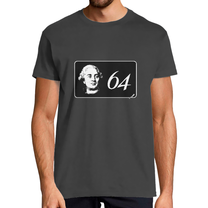 T-SHIRT HOMME KLASSS Collection  "LOUIS SEIZE 64", col rond 190 gr