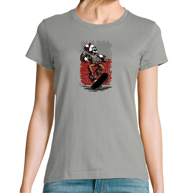 T-SHIRT SQUELETTE COOL FEMME
