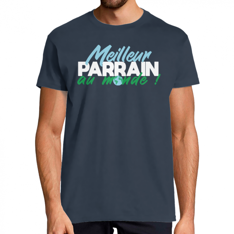 Face T-shirt Meilleur parrain au monde