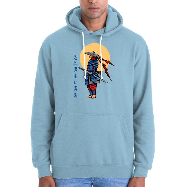 SWEATSHIRT SAMOURAI ET LUNE UNISEXE