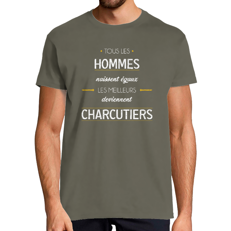 T-SHIRT MÉTIER LES MEILLEURS DEVIENNENT CHARCUTIERS