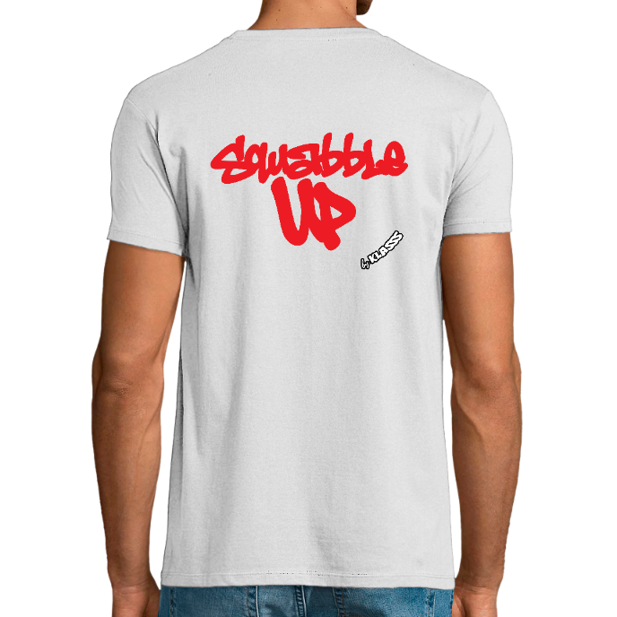 T-shirt Homme REGENT FIT KLASSS "SQUABBLE UP" design Original, col rond 
