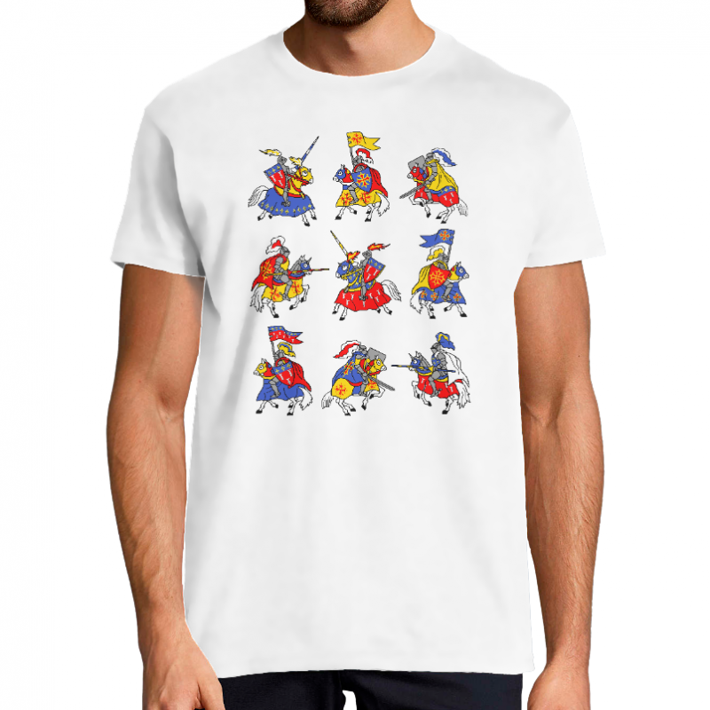 Face T-SHIRT COMBATS DE CHEVALIERS