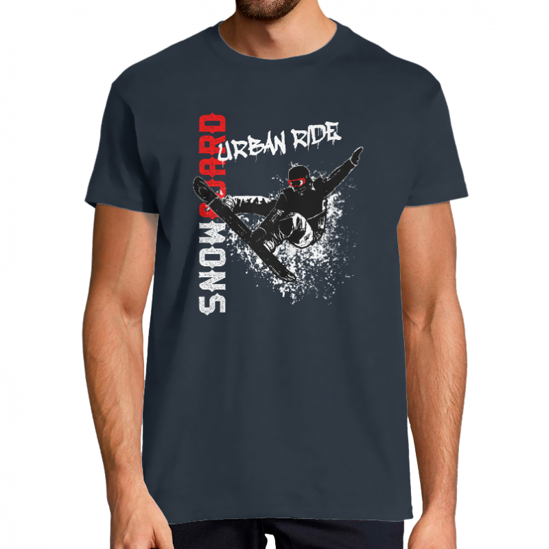 Face URBAN RIDE SNOW - T-SHIRT HOMME