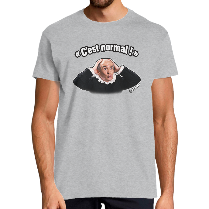 T-shirt Homme CINEMA KLASSS C'est NORMAL !" col rond 150 gr