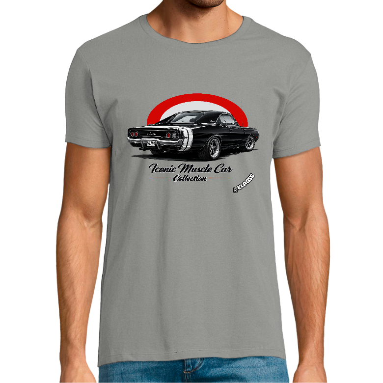T-shirt Homme REGENT FIT KLASSS "ICONIC MUSCLE CAR Collection", col rond 150 gr