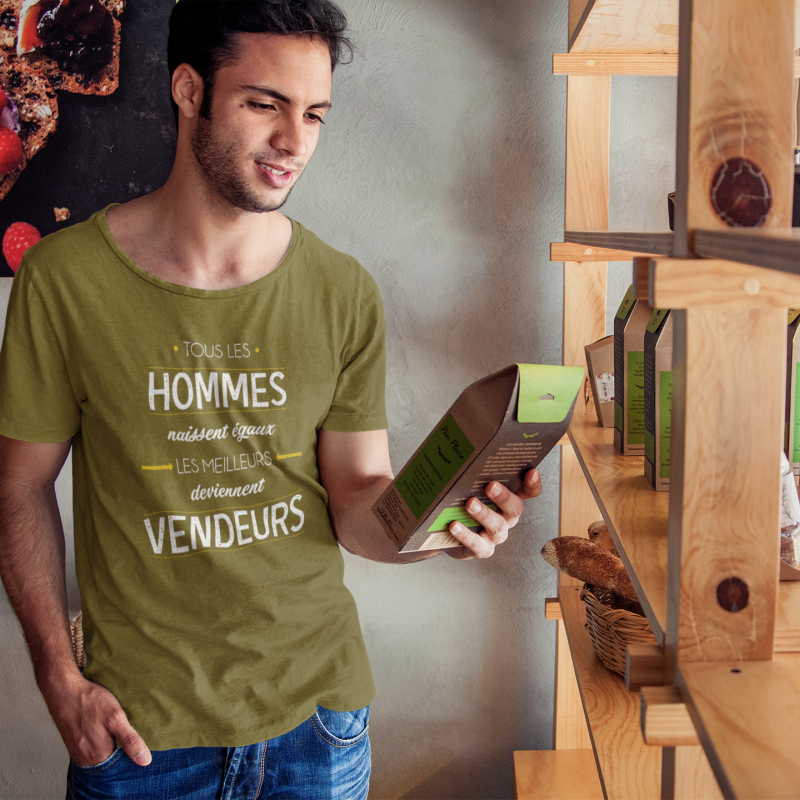 T-SHIRT MÉTIER LES MEILLEURS DEVIENNENT VENDEURS