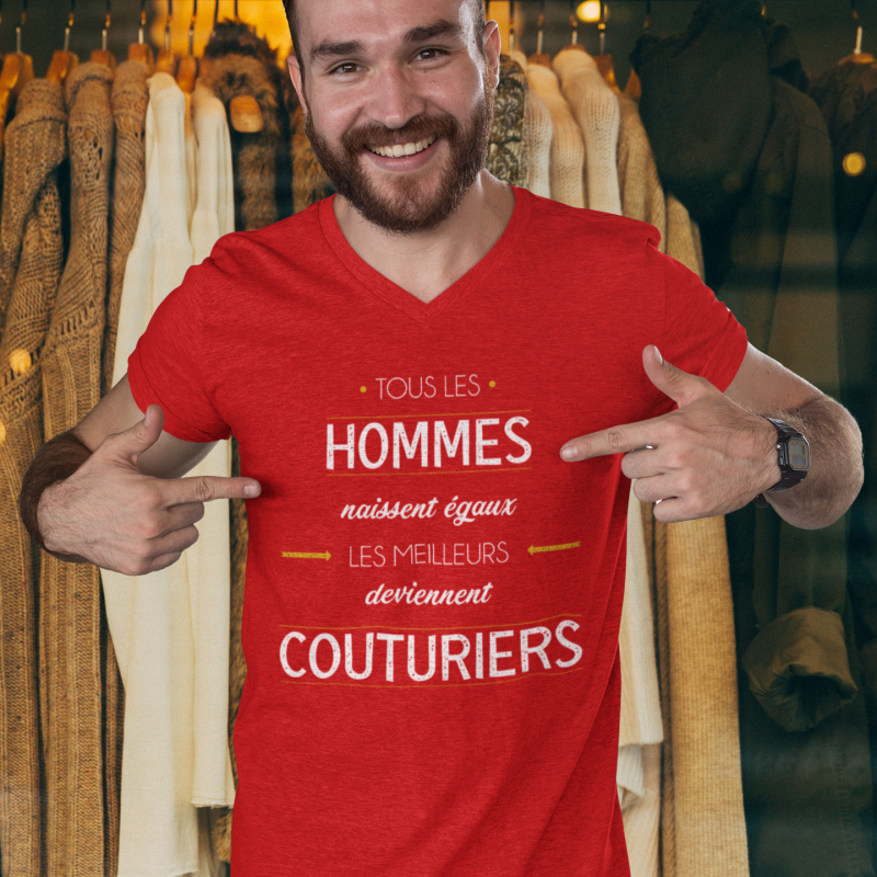 T-SHIRT MÉTIER LES MEILLEURS DEVIENNENT COUTURIERS
