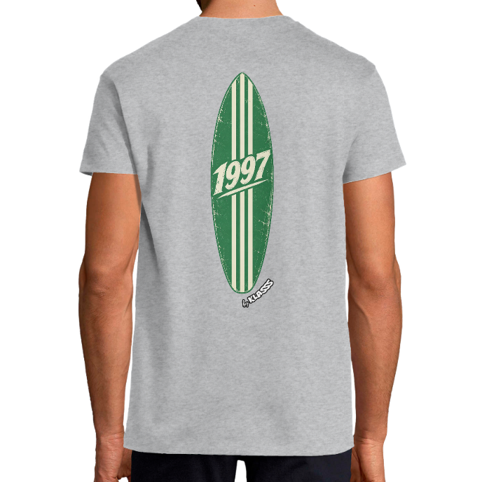 T-shirt Homme REGENT KLASSS "VINTAGE SURF 1997" col rond, Coupe universelle 