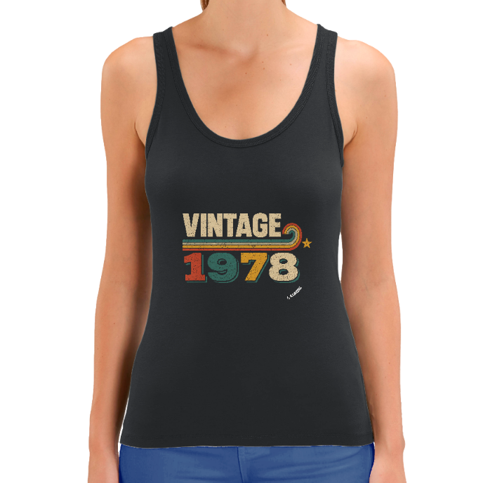 Débardeur FEMME "VINTAGE 1978" KLASSS coton bio 