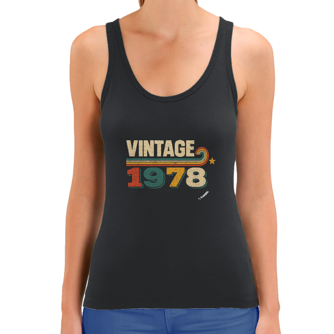 Débardeur FEMME "VINTAGE 1978" KLASSS coton bio 