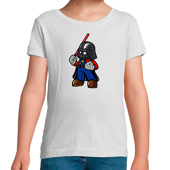 Face T-SHIRT DARK MARIO FILLE