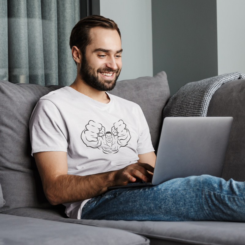 T-SHIRT HULK FANART HOMME