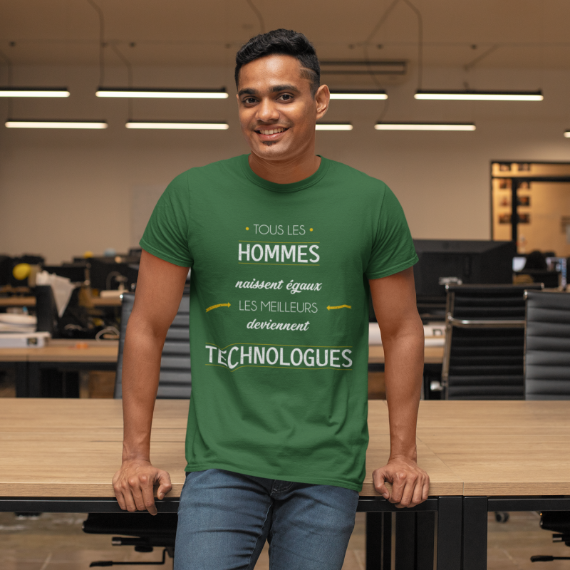T-SHIRT MÉTIER LES MEILLEURS DEVIENNENT TECHNOLOGUES