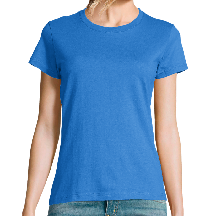 T-SHIRT FEMME COL Rond KLASSS "KIFF UNIVERSITY" - Coupe universelle, design VINTAGE Chic