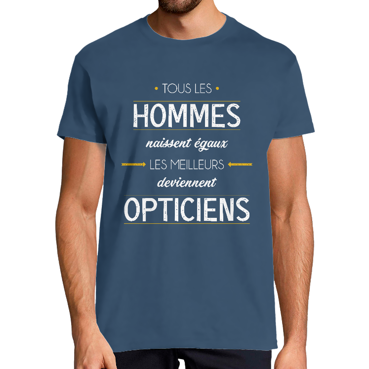 T-SHIRT MÉTIER LES MEILLEURS DEVIENNENT OPTICIENS