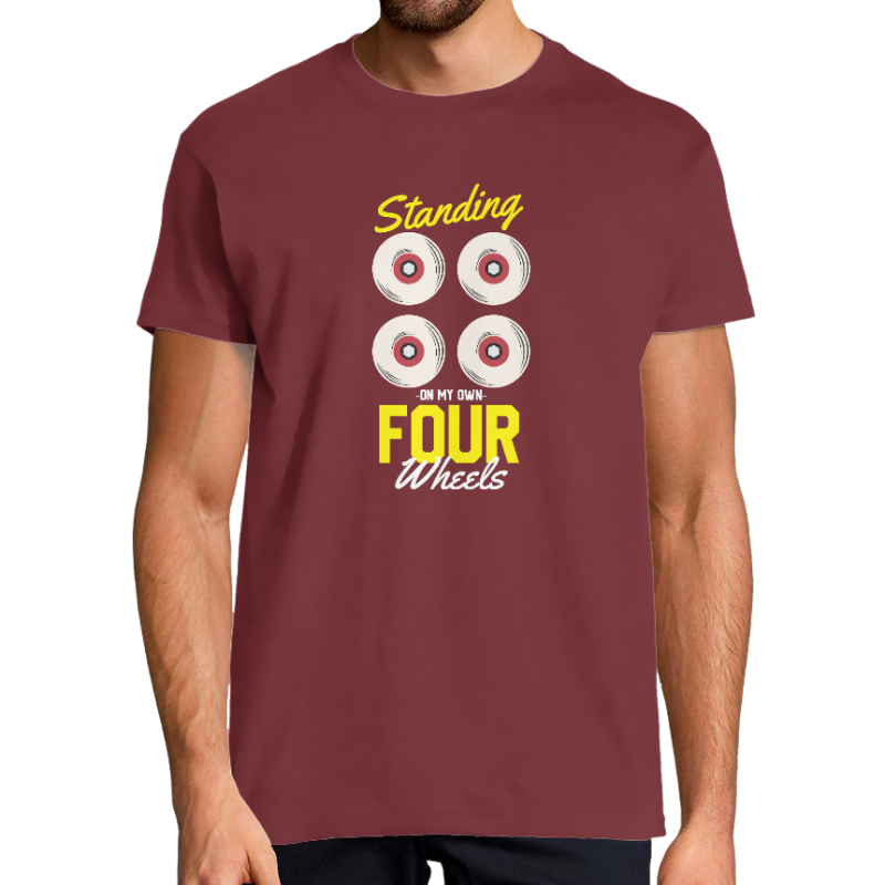 T-SHIRT STANDING ON MY OWN FOUR WHEELS HOMME