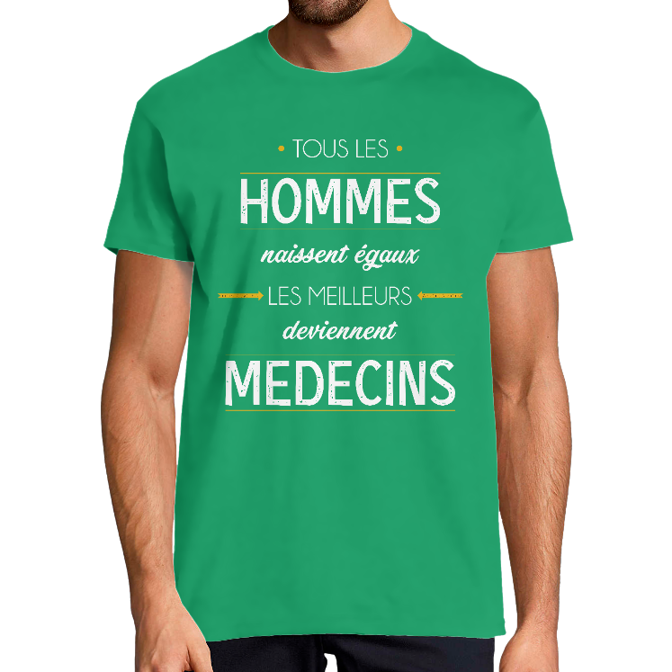 T-SHIRT MÉTIER LES MEILLEURS DEVIENNENT MÉDECINS